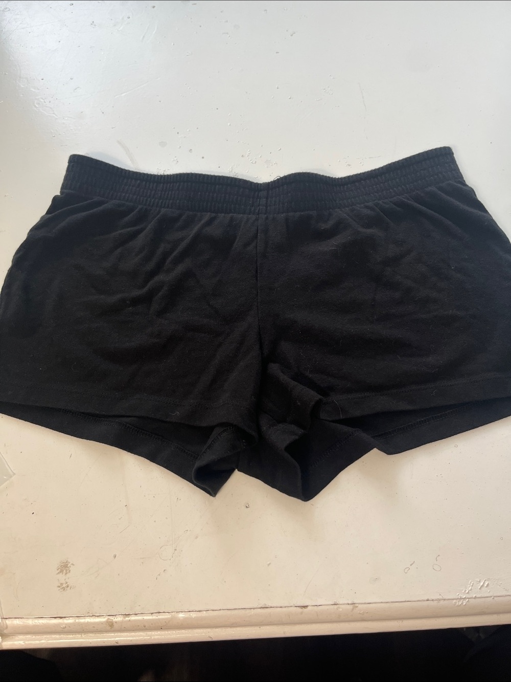 No Boundaries Large Black Elastic Waist Pull On Shortie Shorts